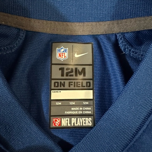 NFL Indianapolis Colts Official Team Jersey, Size 12M - Picture 4 of 4